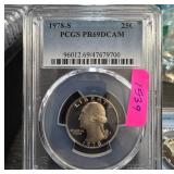 1978-S Proof Washington Quarter PCGS PR69DCAM