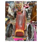 Handcrafted Wooden Race Car with Driver