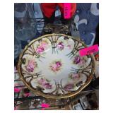 Hand-Painted Nippon Porcelain Floral Bowl