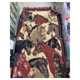 Pendleton Woolen Mills Horse-Themed Cotton Throw