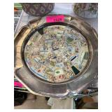 Decorative Plate with Mosaic Tile Inlay