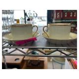 Fitz and Floyd Palais Cups and Saucers Set
