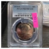 1973-S 50C Kennedy Half Dollar PCGS PR69DCAM
