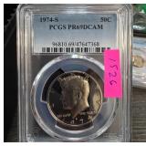 1974-S Kennedy Half Dollar PCGS PR69DCAM