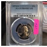 1973-S Washington Quarter PR69DCAM by PCGS