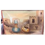 Framed Still Life With Desert Architecture