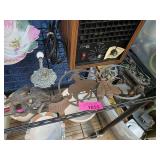 Cast Iron Decorative Items and Lamp