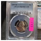 1977-S Jefferson Nickel PCGS PR69DCAM