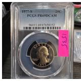 1977-S Washington Quarter PCGS PR69DCAM