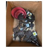 Boxed Lot of Decorative Iron Items