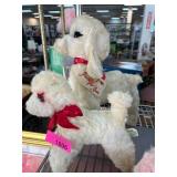Vintage Gund and Rushton Plush Poodles