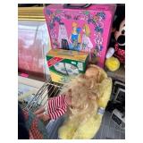 Vintage Barbie Doll Trunk, Dolls, and Accessories