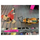 Painted Tin Animal Acrobat Toys