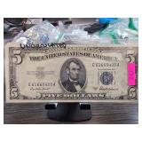 1953A United States $5 Silver Certificate