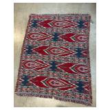Perry Ellis Cotton Ikat-Style Throw Rug