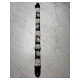Printed Guitar Strap With Skull and Eye Design