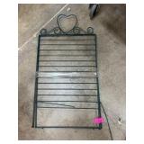 Metal Heart-Accented Wall Rack