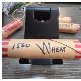Rolls of Wheat Pennies with Holder