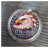 Commemorative Bicentennial Coin With Eagle Design