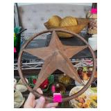 Rustic Metal Star Wall Decor