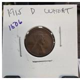 1915-D Lincoln Wheat Cent in Holder