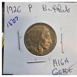 1926-P Buffalo Nickel in Holder