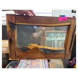 Rustic Wooden Picture Frame With Glass Insert