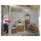 Essentials for Home Glass Canister Set