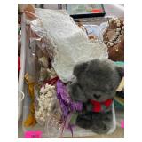 Decorative Items and Plush Bear Lot