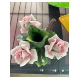 Capodimonte Ceramic Floral Arrangement Vase