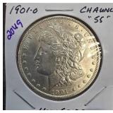 1901-O Morgan Silver Dollar in High Grade
