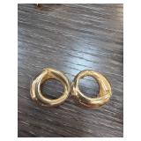 Tortolan Gold-Tone Hoop Earrings