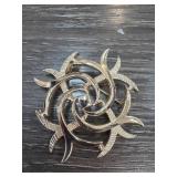 Sarah Coventry Pinwheel Brooch
