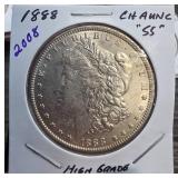 1888 Morgan Silver Dollar in High Grade