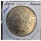 1884-O Morgan Silver Dollar in AU/UNC Condition