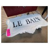Decorative Plaque With Le Bain Design