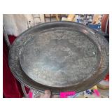 Decorative Oval Metal Serving Tray