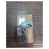 Metal Money Clip With Enamel Horse Head Design