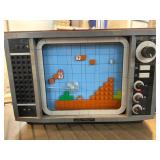 Lego Brick-Built Retro TV with Game Display