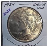 1924 Peace Dollar High-Grade Choice UNC