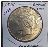 1925 Peace Dollar High Grade Coin