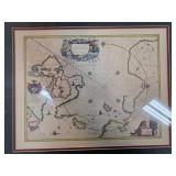 Regiones Sub Polo Arctico Framed Map Print