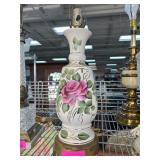 Hand-Painted Ceramic Table Lamp Base