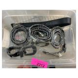 Leather Belts With Decorated Buckles