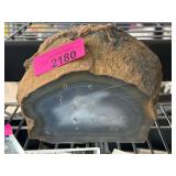 Polished Geode Half with Natural Exterior