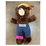 Plush Smokey Bear Toy With Original Tag