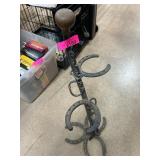 Metal Horseshoe Hat or Coat Stand