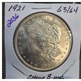 1921 Morgan Silver Dollar Choice BU