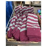 Maroon and Gray Striped Socks Dead Soxy
