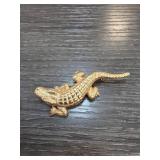 Carolee Alligator Brooch in Gold-Tone Finish